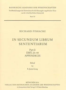 Long | In secundum librum Sententiarum | Buch | 978-3-7696-9024-8 | www.sack.de