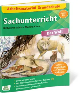 Stöckl-Bauer | Arbeitsmaterial Grundschule. Sachunterricht. Der Wolf. | Medienkombination | 978-3-7698-2445-2 | www.sack.de