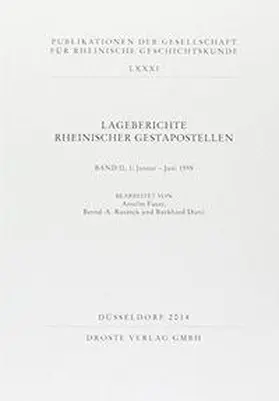  Lageberichte rheinischer Gestapostellen | Buch |  Sack Fachmedien