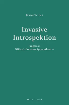 Ternes |  Invasive Introspektion | Buch |  Sack Fachmedien