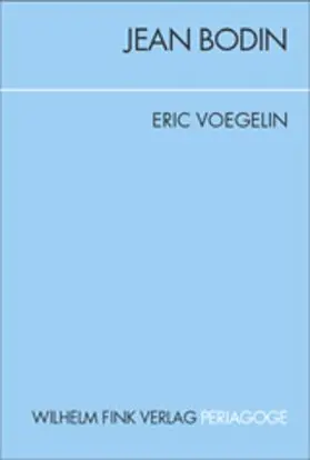 Voegelin / Opitz |  Jean Bodin | Buch |  Sack Fachmedien