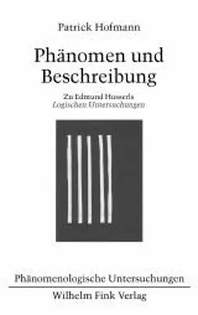 Hofmann |  Phänomen und Beschreibung | Buch |  Sack Fachmedien