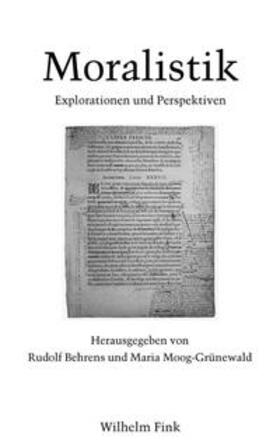 Behrens / Moog-Grünewald | Moralistik | Buch | 978-3-7705-4953-5 | sack.de