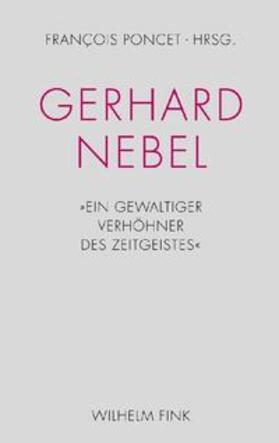 Poncet | Gerhard Nebel | Buch | 978-3-7705-5287-0 | sack.de