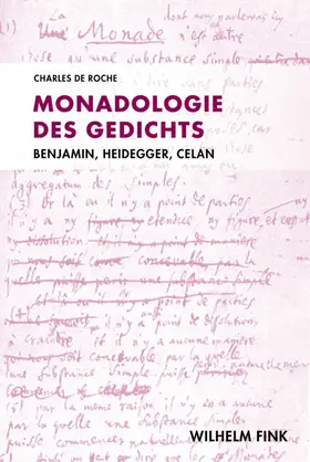 Roche |  Monadologie des Gedichts | Buch |  Sack Fachmedien