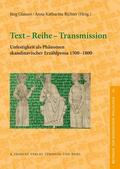 Glauser / Richter |  Text – Reihe – Transmission | eBook | Sack Fachmedien