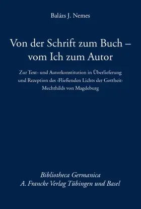 Nemes |  Von der Schrift zum Buch - vom Ich zum Autor | Buch |  Sack Fachmedien