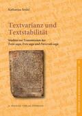  Textvarianz und Textstabilität | Buch |  Sack Fachmedien
