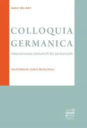  Colloquia Germanica, 47,3 (2014) | Buch |  Sack Fachmedien