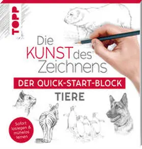 frechverlag |  Die Kunst des Zeichnens Tiere. Der Quick-Start-Block | Buch |  Sack Fachmedien