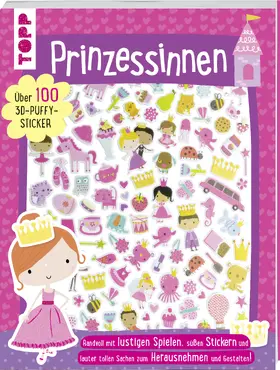 frechverlag |  3D-Sticker- und Rätselbuch: Prinzessinnen | Buch |  Sack Fachmedien