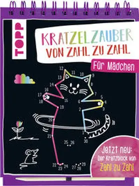 frechverlag |  Kratzelzauber von Zahl zu Zahl für Mädchen | Buch |  Sack Fachmedien