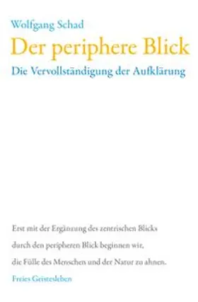 Schad |  Der periphere Blick | eBook | Sack Fachmedien