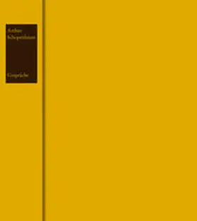 Hübscher / Schopenhauer |  Arthur Schopenhauer: Gespräche | Buch |  Sack Fachmedien