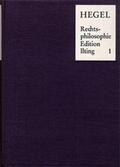 Hegel / Ilting |  Vorlesungen über Rechtsphilosophie 1818-1831 / Band 1 | Buch |  Sack Fachmedien