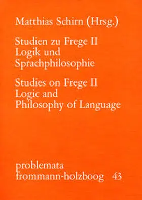 Holzboog |  Studien zu Frege / II | Buch |  Sack Fachmedien