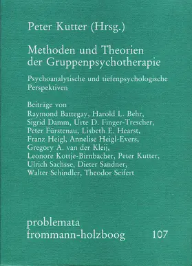 Holzboog |  Methoden und Theorien der Gruppenpsychotherapie | Buch |  Sack Fachmedien