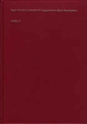 Philoponus / Lohr |  Expositiones In Omnes XIV Aristotelis libros Metaphysicos | Buch |  Sack Fachmedien