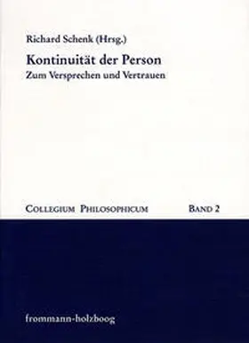 Schenk |  Kontinuitaet d. Person | Buch |  Sack Fachmedien