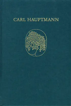 Hauptmann |  Carl Hauptmann: Sämtliche Werke / Band V,1: Romane I (Textband) | Buch |  Sack Fachmedien