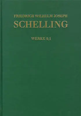 Korten / Ziche / Jacobs |  Friedrich Wilhelm Joseph Schelling: Historisch-kritische Ausgabe / Reihe I: Werke. Band 9,1-2: System des transscendentalen Idealismus (1800) | Buch |  Sack Fachmedien