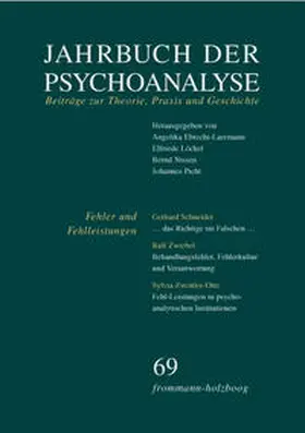 Ebrecht-Laermann / Löchel / Nissen |  Jahrbuch der Psychoanalyse / Band 69: Fehler und Fehlleistungen | Buch |  Sack Fachmedien