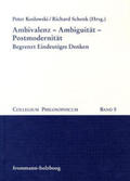 Schenk / Koslowski |  Ambivalenz - Ambiguität - Postmodernität | Buch |  Sack Fachmedien