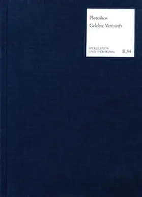 Plotnikov |  Gelebte Vernunft | Buch |  Sack Fachmedien