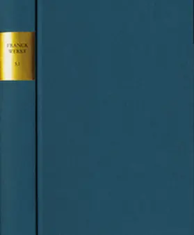 Franck / Roloff / Wollgast |  Sebastian Franck: Sämtliche Werke / Texte. Band 5: Paradoxa | Buch |  Sack Fachmedien