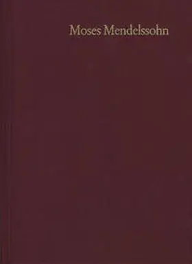 Mendelssohn / Krochmalnik |  Moses Mendelssohn: Gesammelte Schriften. Jubiläumsausgabe / Band 9,4: Schriften zum Judentum III,4 | Buch |  Sack Fachmedien