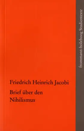 Jacobi |  Brief über den Nihilismus | Buch |  Sack Fachmedien