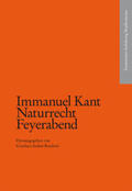 Sadun-Bordoni / Kant |  Immanuel Kant: Naturrecht Feyerabend | Buch |  Sack Fachmedien