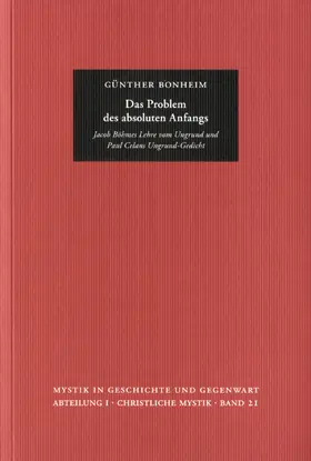 Bonheim / Riedlinger / Leppin |  Das Problem des absoluten Anfangs | eBook | Sack Fachmedien