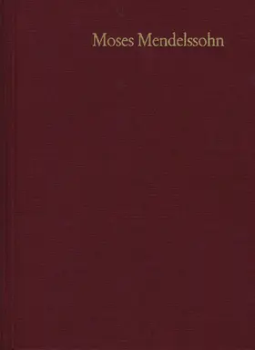 Mendelssohn / Engel / Brocke | Moses Mendelssohn: Gesammelte Schriften. Jubiläumsausgabe / Band 5,4: Kommentar zu Band 5,2 | E-Book | sack.de