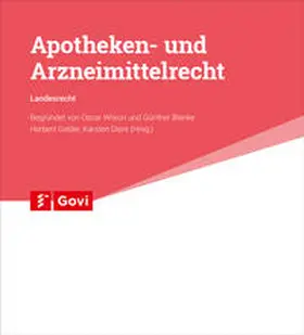 Diers / Wilson / Blanke |  Apotheken- und Arzneimittelrecht - Landesrecht Hessen | Buch |  Sack Fachmedien
