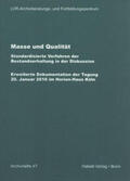 Neuheuser / Weber |  Masse und Qualität | Buch |  Sack Fachmedien