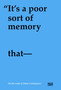 Grimonprez / Detalle |  "It' s a poor sort of memory that only works backwards" | Buch |  Sack Fachmedien