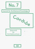 Sowa / Lepik / Schindler |  Candide. Journal for Architectural Knowledge | Buch |  Sack Fachmedien