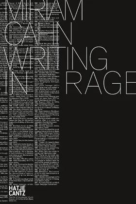 Cahn | Miriam Cahn. WRITING IN RAGE – The artist’s writings on art, politics, and radical self-exploration | E-Book | sack.de