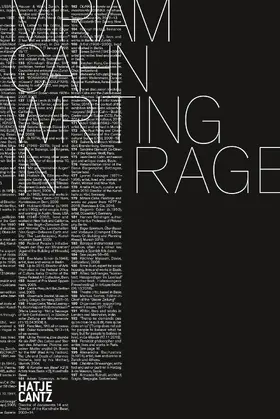 Cahn | Miriam Cahn. WRITING IN RAGE – The artist’s writings on art, politics, and radical self-exploration | E-Book | sack.de