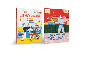 Bazin |  Die Lithografin  & Der Typograf : Zwei Bilderbücher für Kinder ab 6 Jahren über Buchdruck und Schriftkunst | Buch |  Sack Fachmedien
