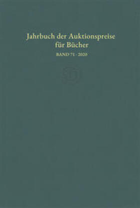 Jahrbuch der Auktionspreise für Bücher, Handschriften und Autographen | Buch | 978-3-7762-2107-7 | sack.de