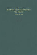  Jahrbuch der Auktionspreise für Bücher, Handschriften und Autographen | Buch |  Sack Fachmedien