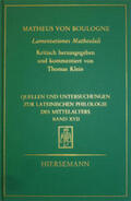 Klein |  Matheus von Boulogne: Lamentationes Matheoluli | Buch |  Sack Fachmedien