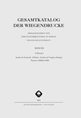 Gesamtkatalog der Wiegendrucke / Vol. 12 Lfg. 4 | Buch | 978-3-7772-2117-5 | sack.de