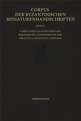 Hutter |  Corpus der byzantinischen Miniaturenhandschriften | Buch |  Sack Fachmedien