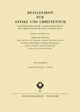 Brakmann / de Blaauw / Fuhrer |  Reallexikon für Antike und Christentum | Buch |  Sack Fachmedien
