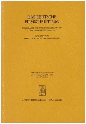 Traub / Lavies |  Das deutsche Filmschrifttum | Buch |  Sack Fachmedien