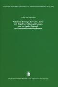 Wolfersdorf |  Analytische Lösungen der Auto-, Kreuz- und Tripel-Korrelationsgleichungen und verwandter Integral- und Integrodifferentialgleichungen | Buch |  Sack Fachmedien