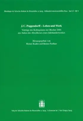 Kaden / Parthier |  J. C. Poggendorff - Werk und Leben. | Buch |  Sack Fachmedien